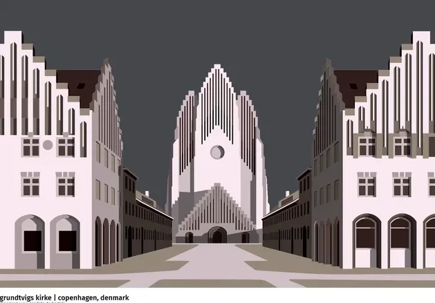 Grundtvig Kirke - B&w