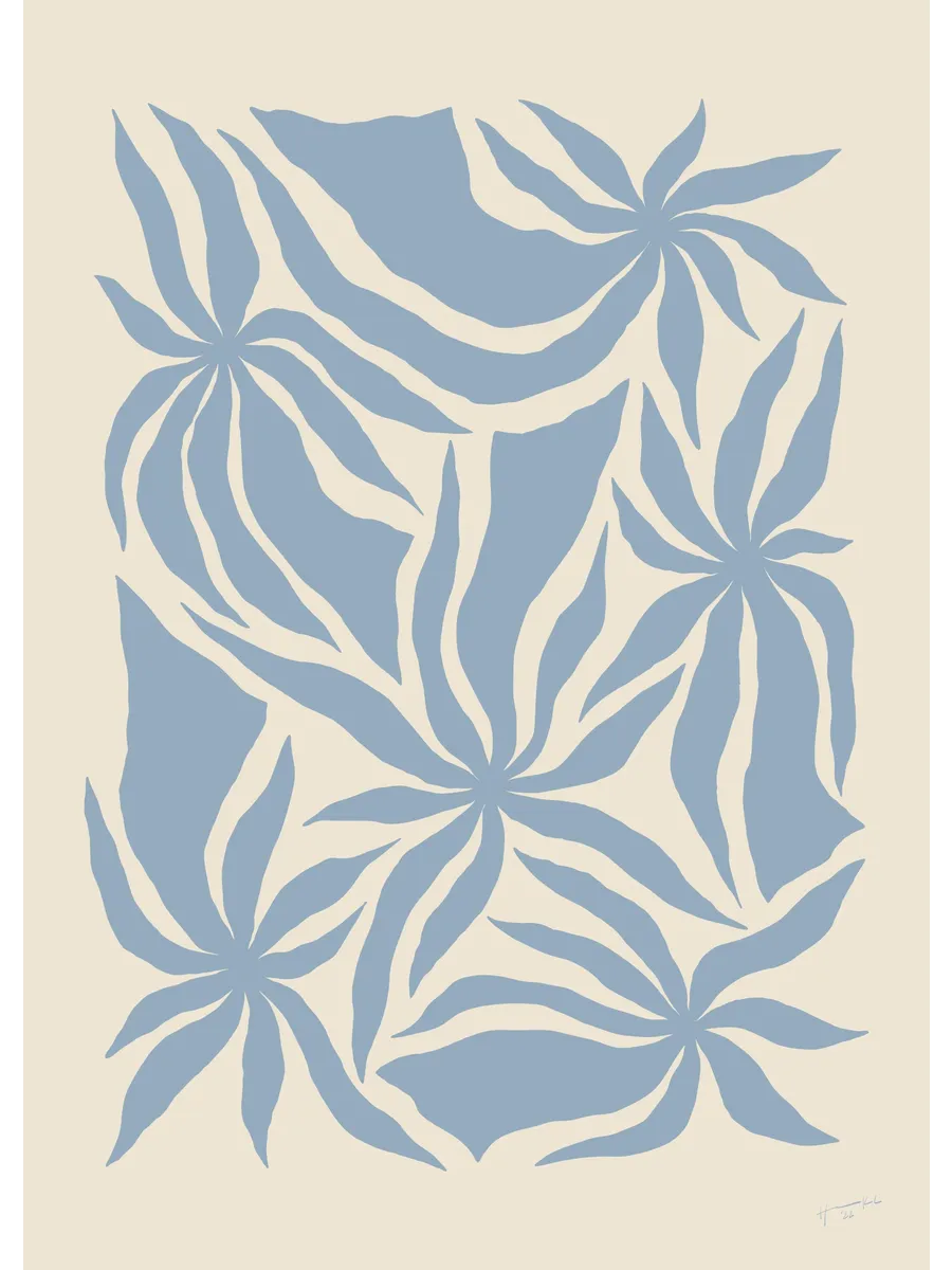 Hanna Kl Denim Palm Trees