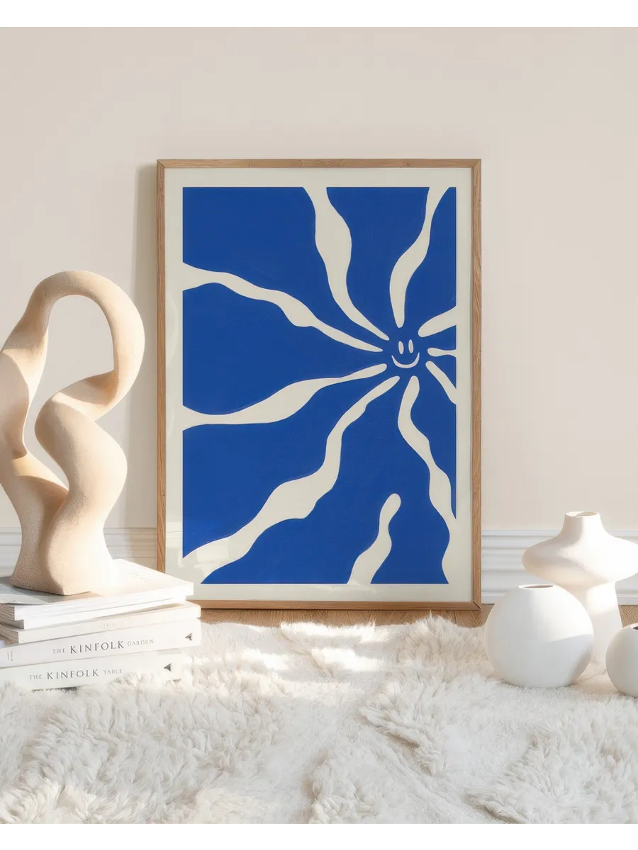 Happy Blue Flower