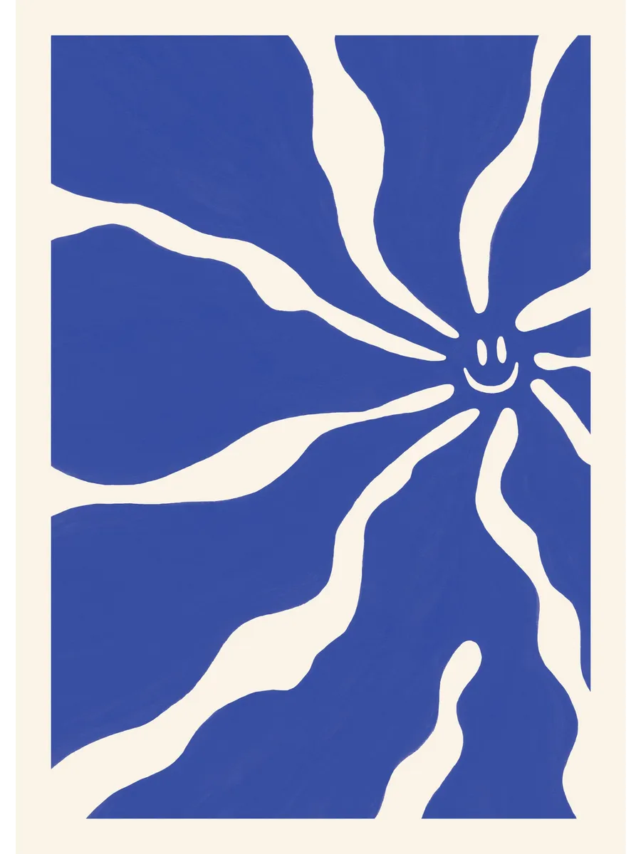 Happy Blue Flower