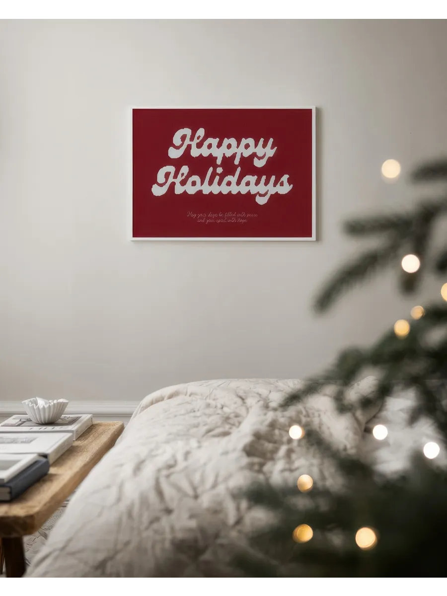 Happy Holidays Knitted