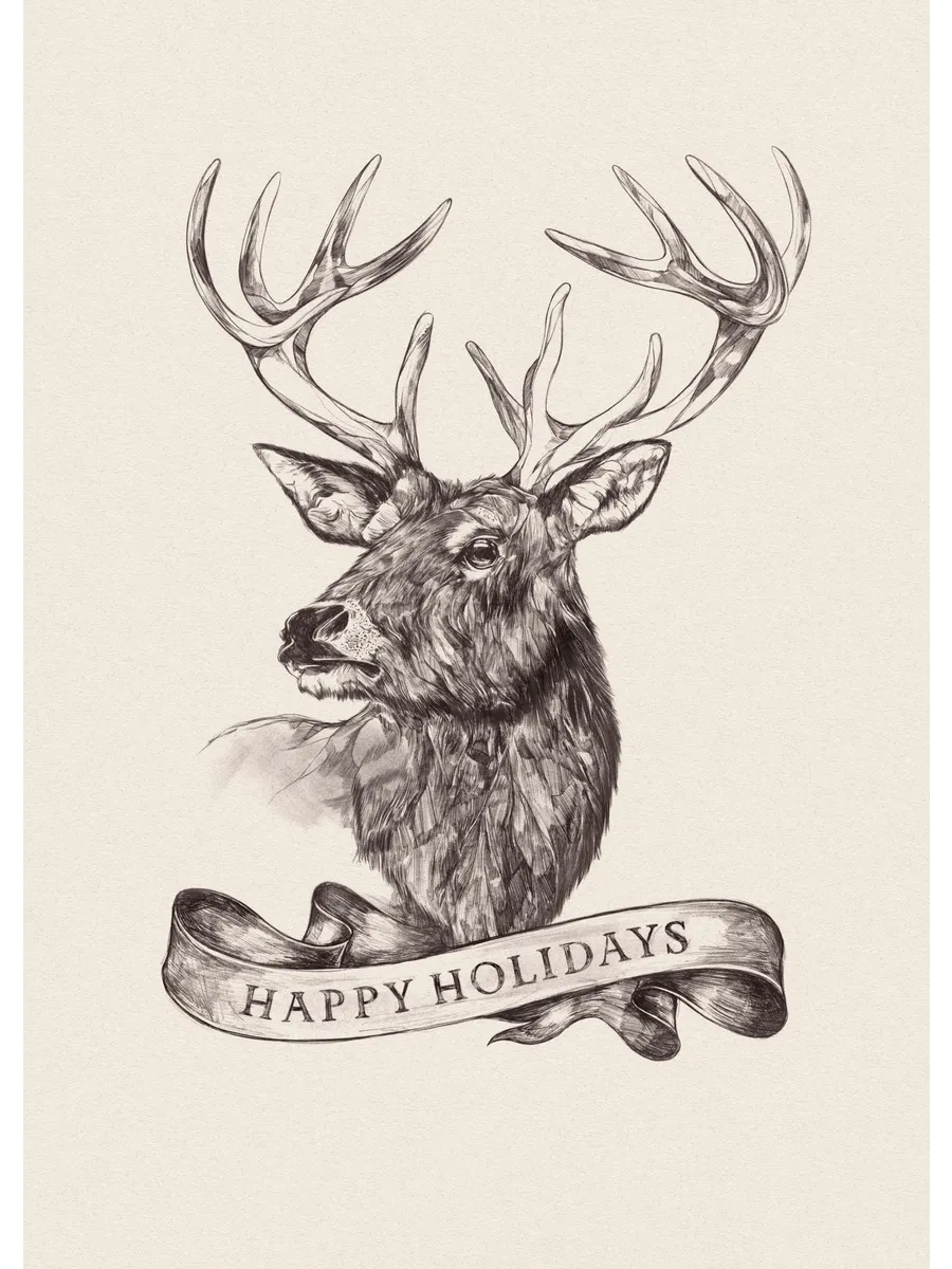 Happy Holidays Reindeer