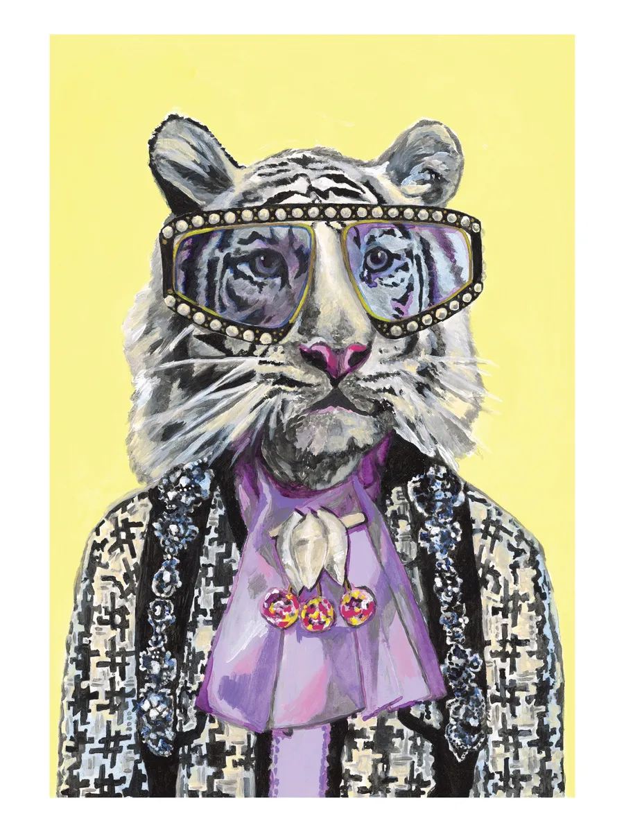 Heather Perry Artsy White Tiger