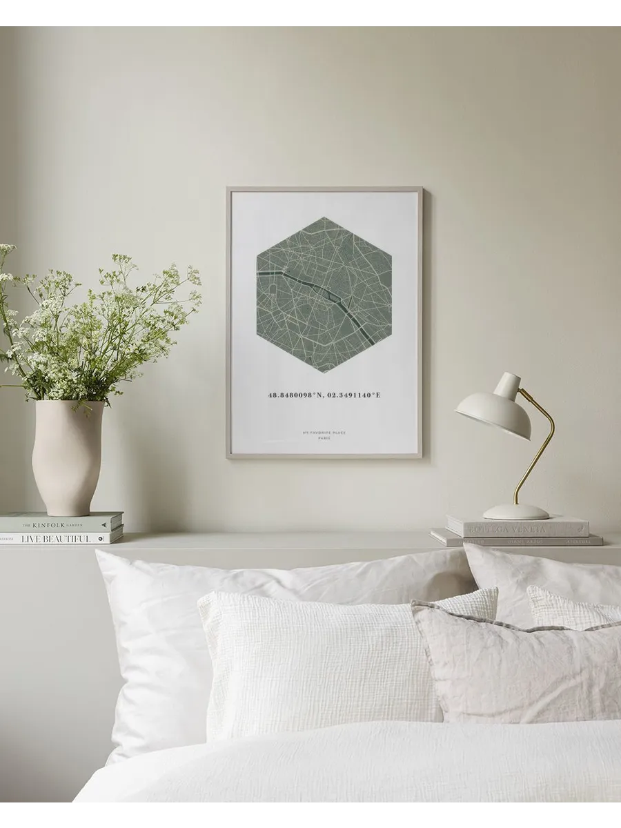 Hexagon Map Moss Personal