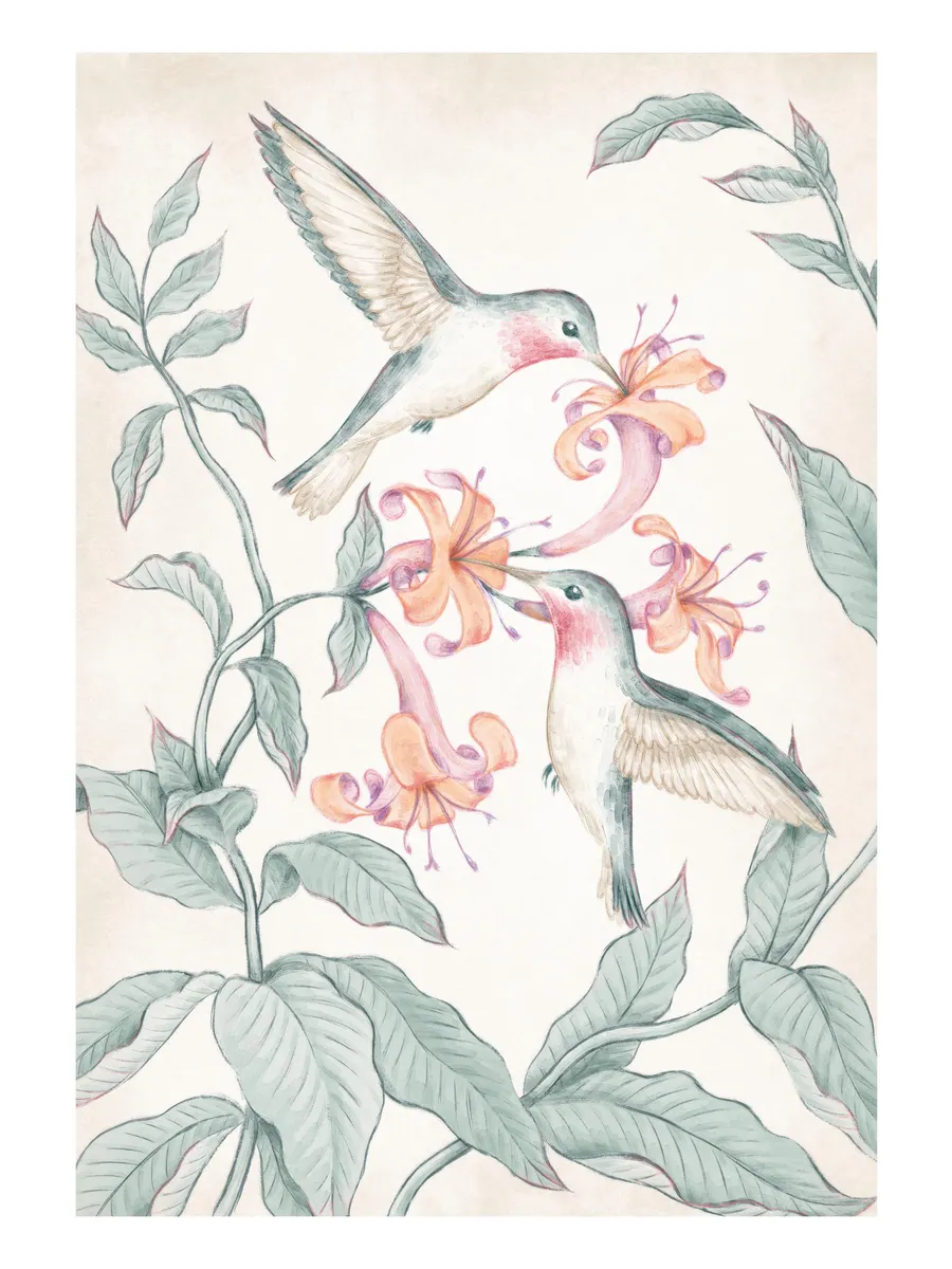 Hummingbirds Painting