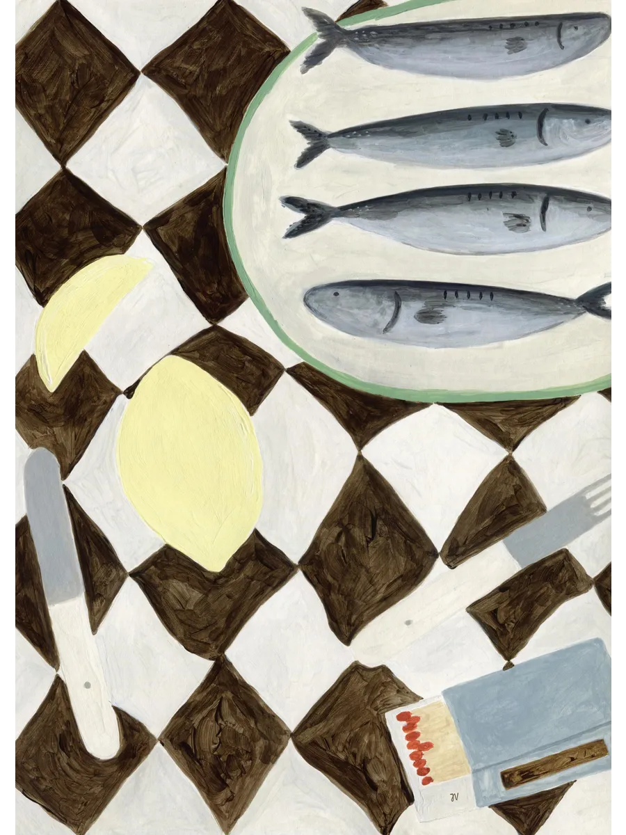 Isabelle Vandeplassche Table Cloth with Matches