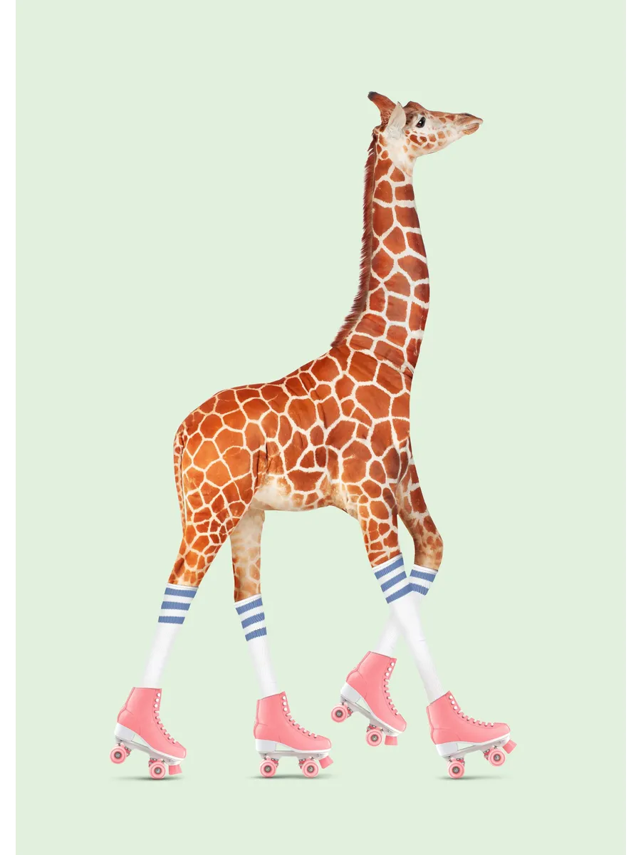 Jonas Loose Rollerskating Giraffe