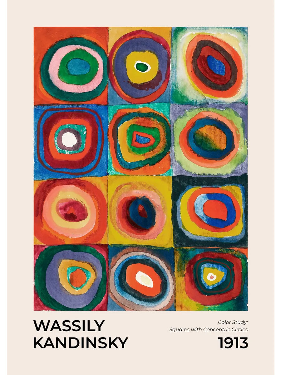 Kandinsky Squares with Concentric Circles