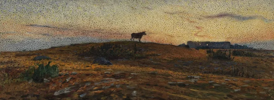 Land Heath at Sunset