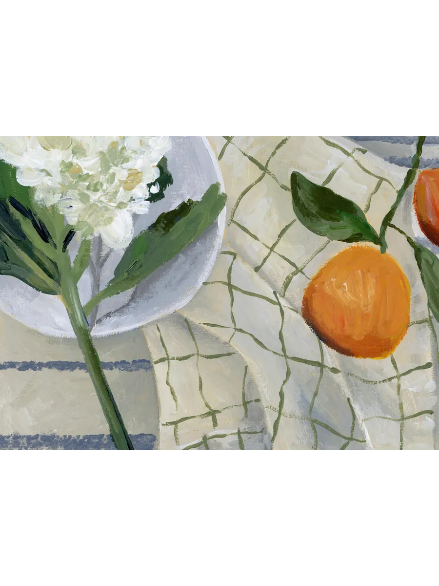 Lauren Bencivengo Orange and Hydrangea