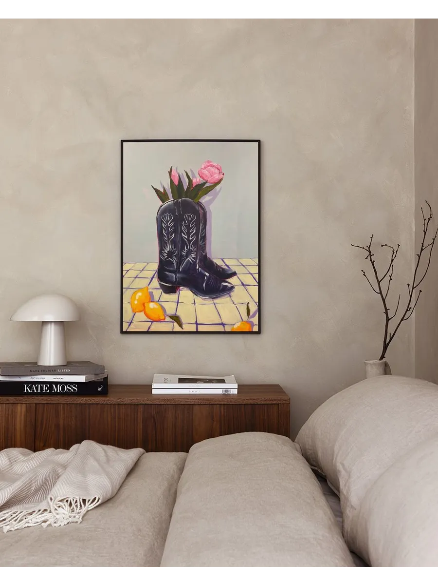 Lindsey Cherek Still Life with Tulips in Boots