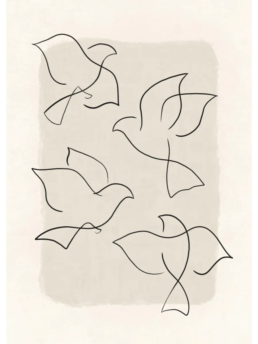 Line Art Birds