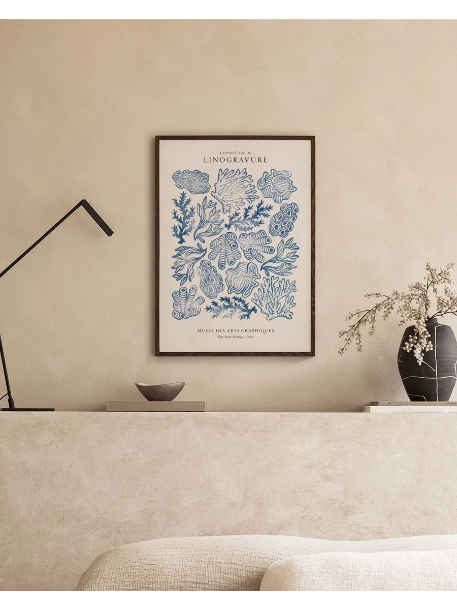Linocut Corals