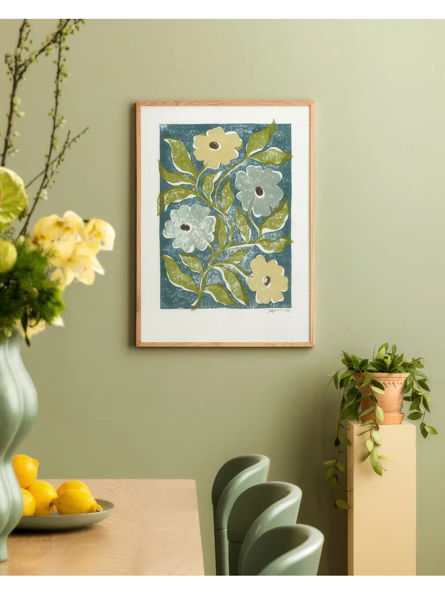 Linocut Flowers