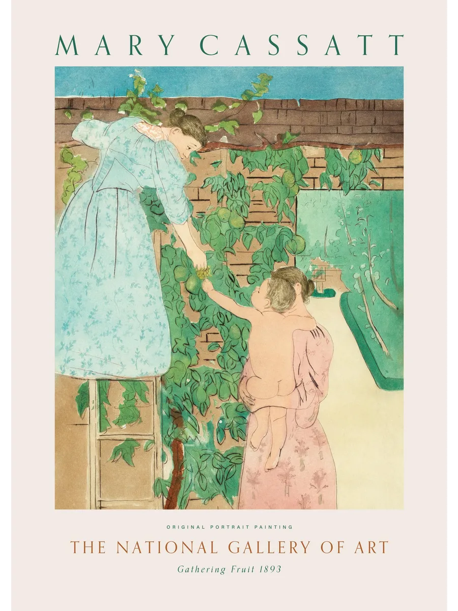 Mary Cassatt Gathering Fruit