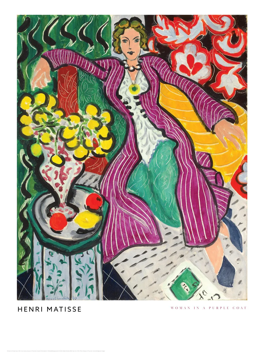 Matisse Woman in a Purple Coat