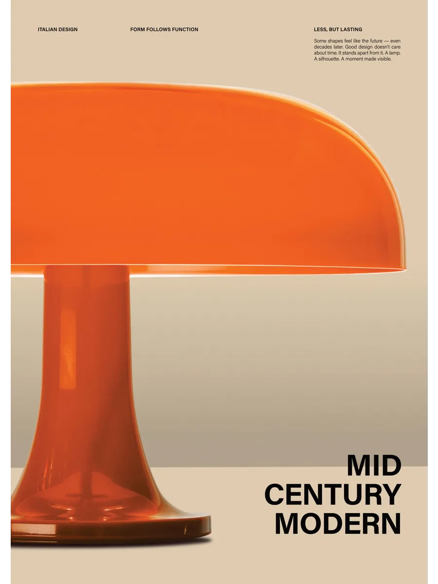 MID Century Mushroom