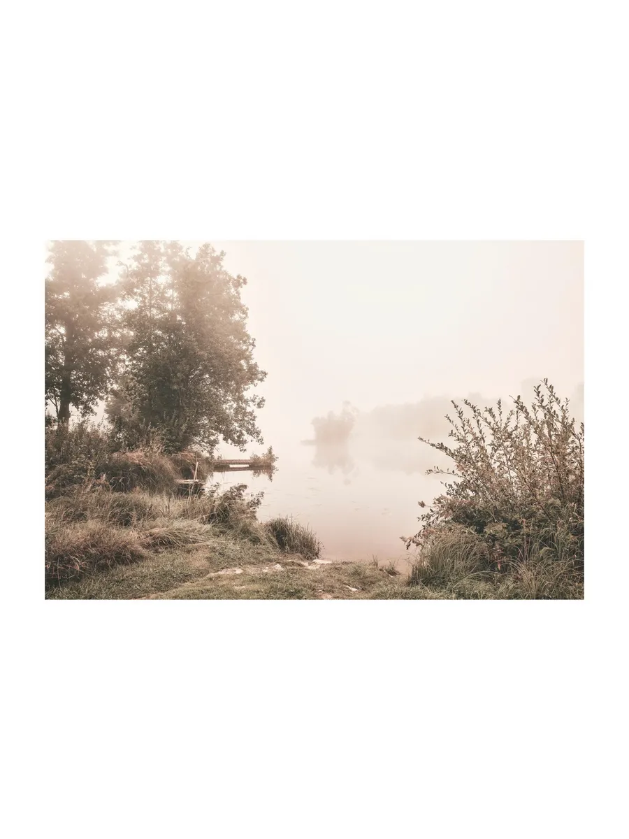 Misty Morning Lake