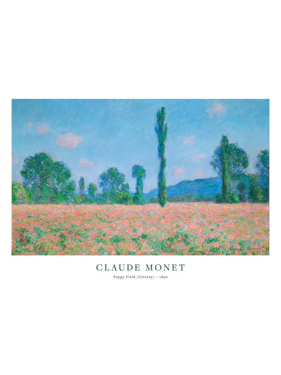 Monet Poppy Field Giverny
