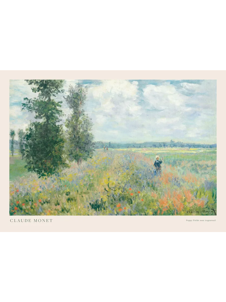Monet Poppy Fields Near Argenteuil Landscape