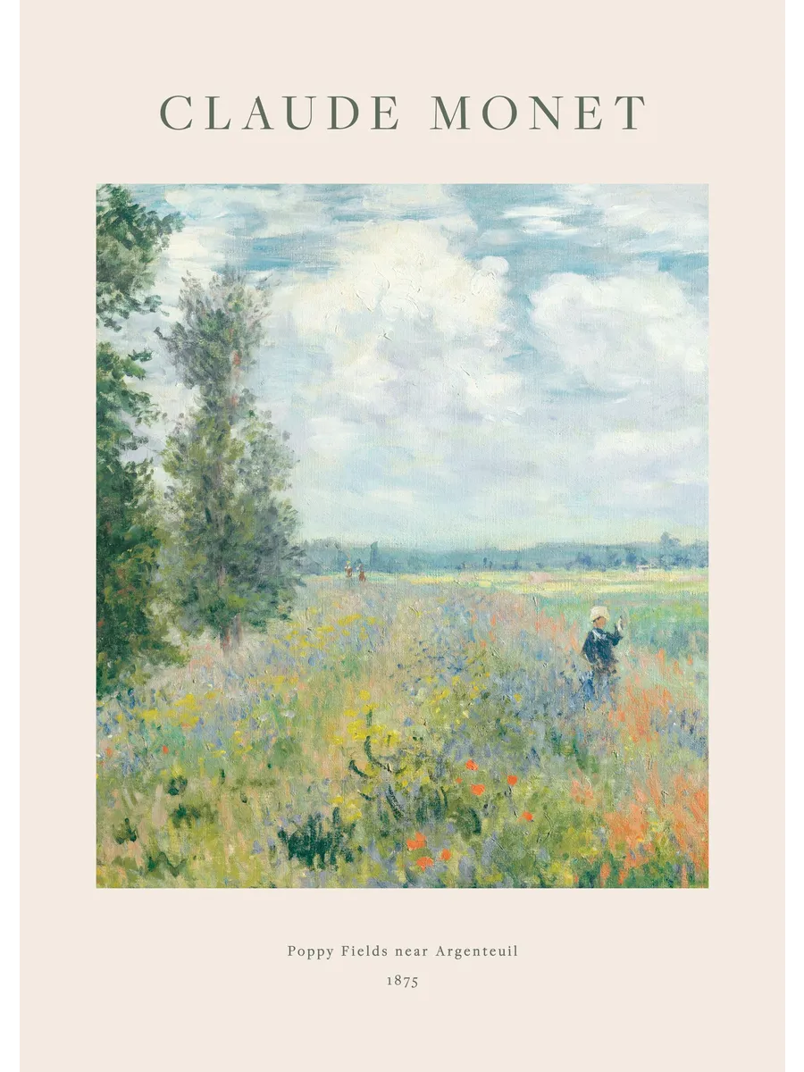 Monet Poppy Fields Near Argenteuil