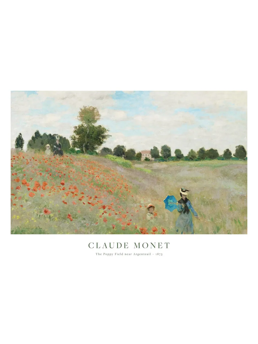 Monet the Poppy Field Near Argenteuil