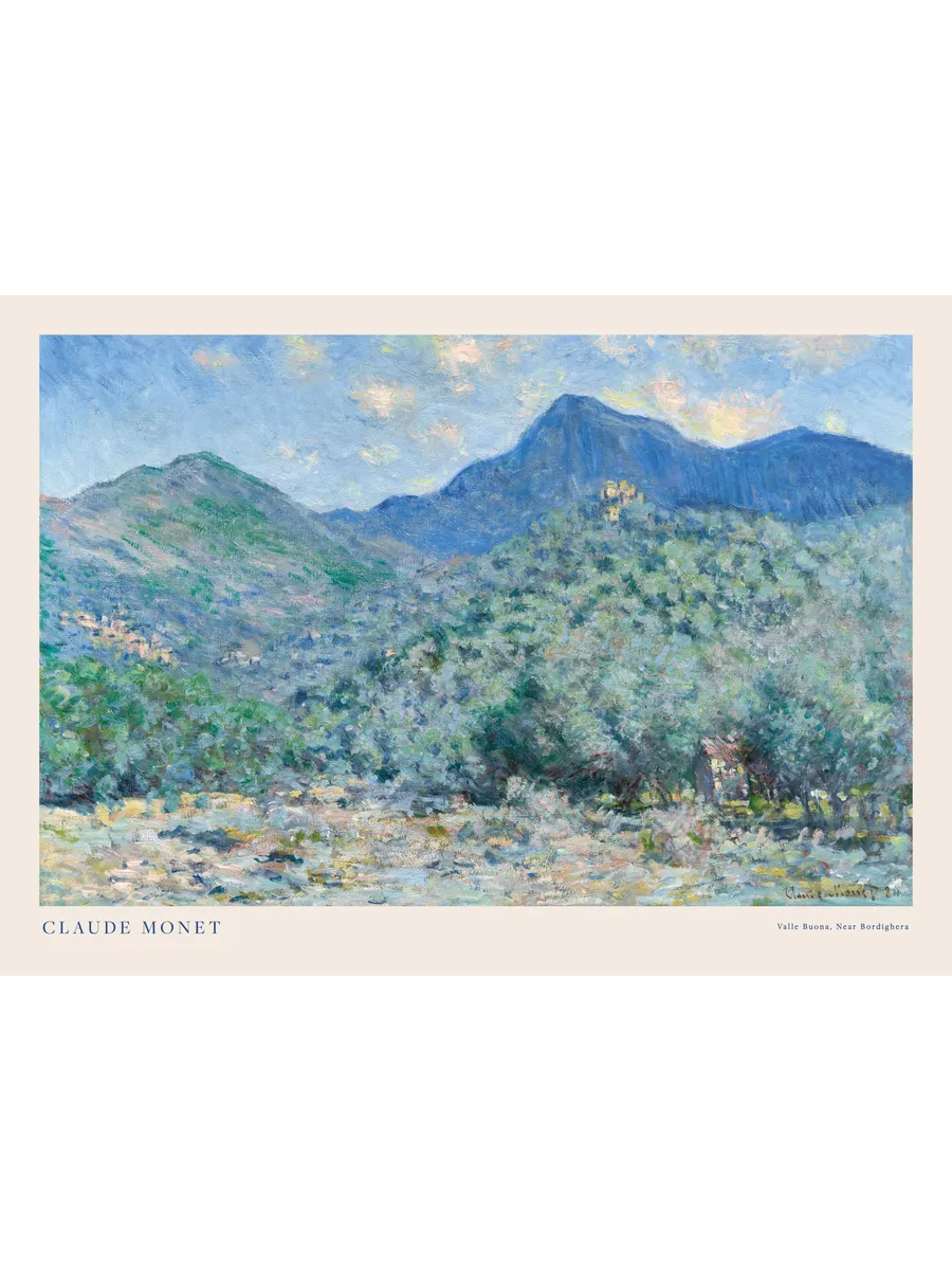 Monet Valle Buona Near Bordighera Landscape