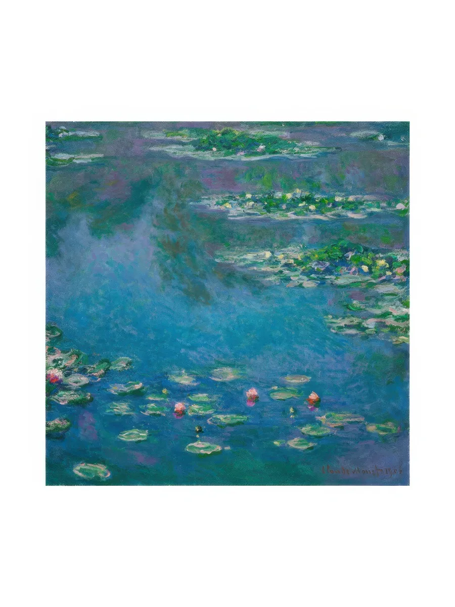 Monet Water Lilies Square