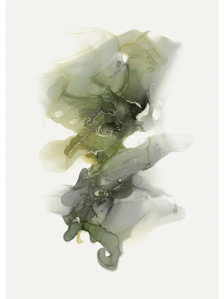 Moss Green Abstract