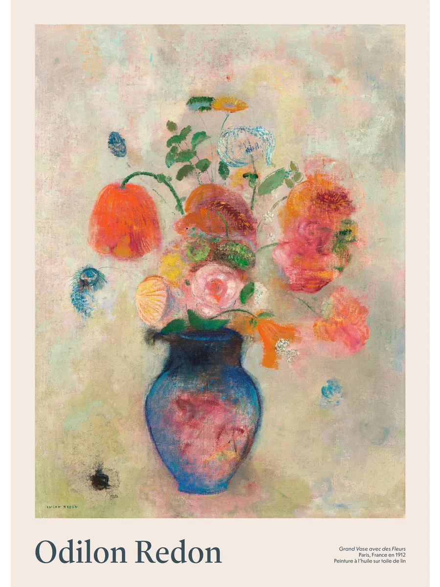 Odilon Redon Large Vase with Flowers
