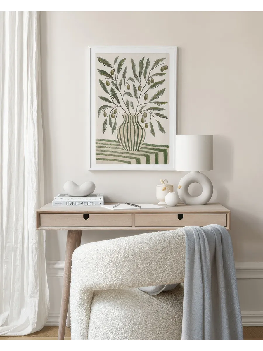 Olive Branches in Vase