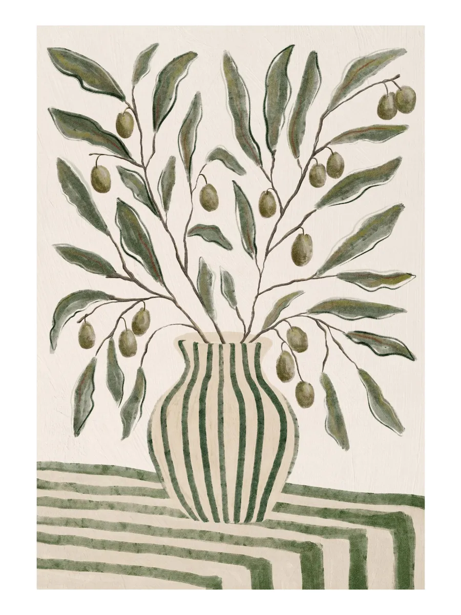 Olive Branches in Vase