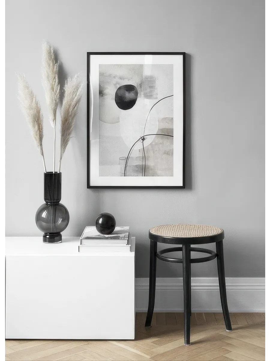 Painted Monochrome Shapes No2