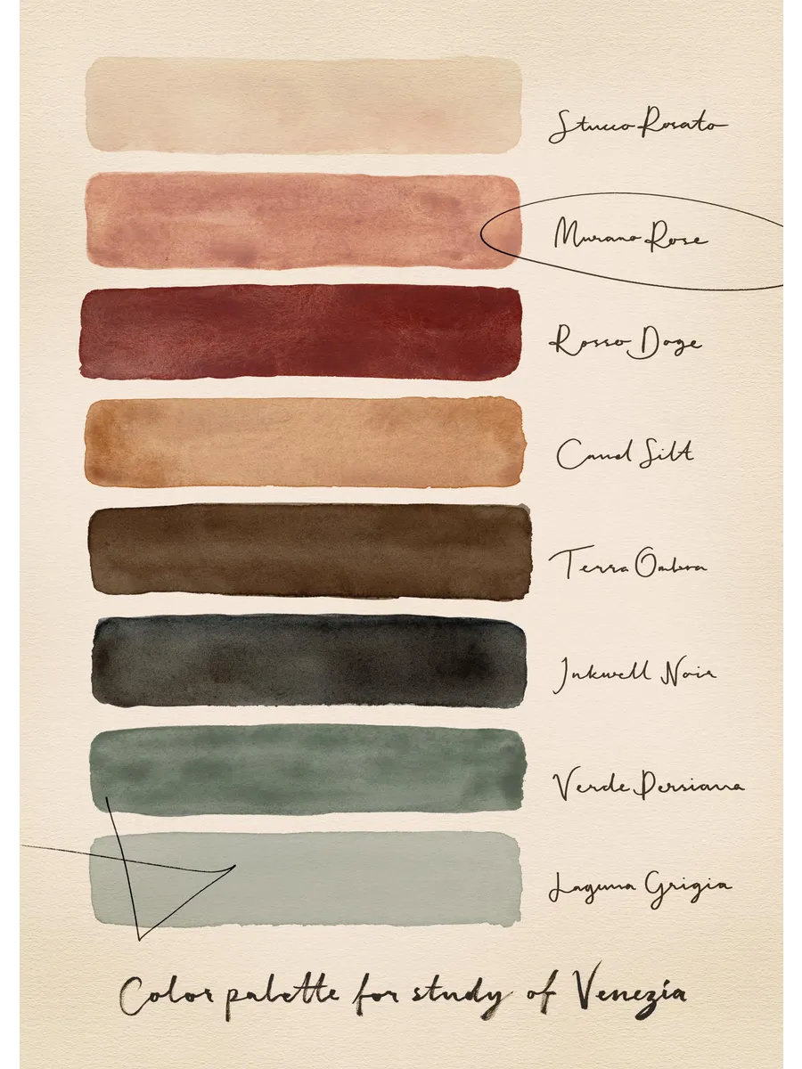 Palette for Study of Venice