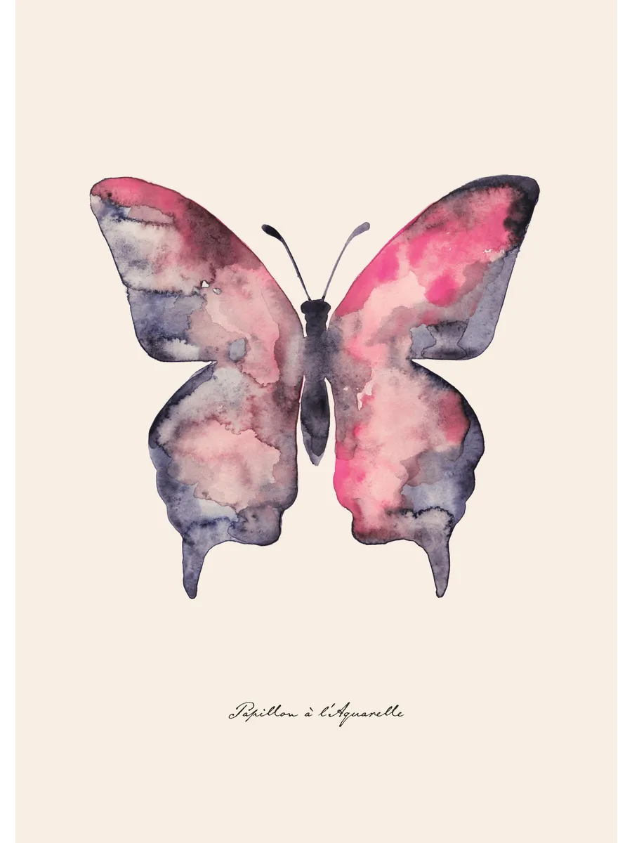 Papillon a Laquarelle