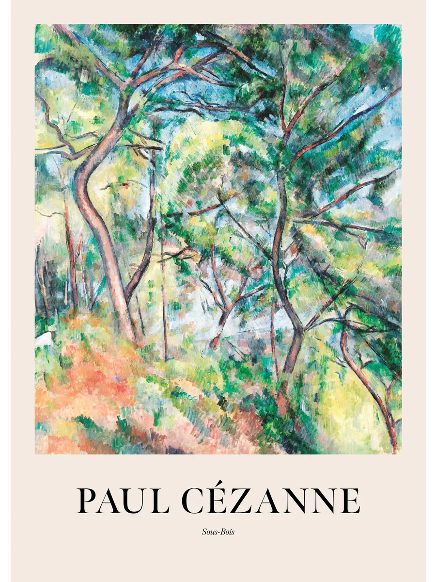 Paul Cezanne Sous Bois