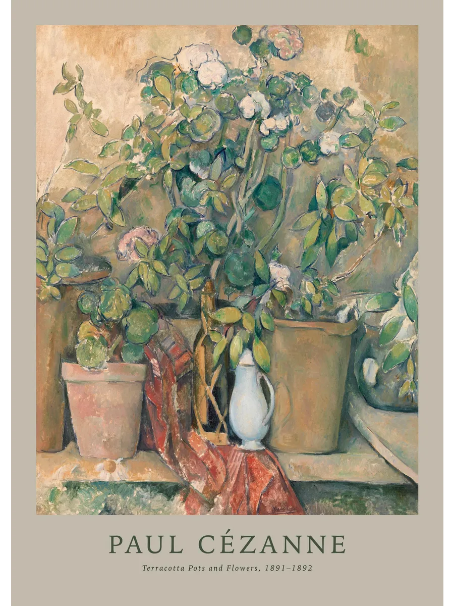 Paul Cezanne Terracotta Pots and Flowers
