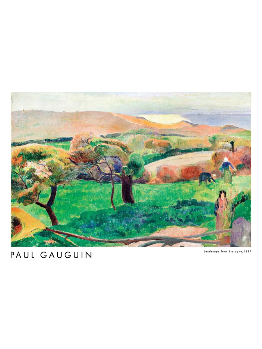 Paul Gauguin Landscape from Bretagne