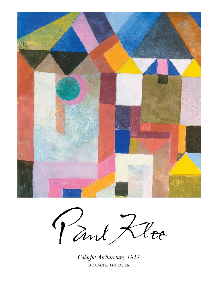 Paul Klee Colorful Architecture