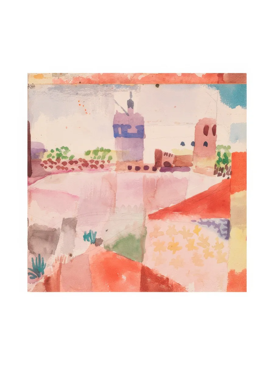 Paul Klee Hammamet with Its Mosque Square