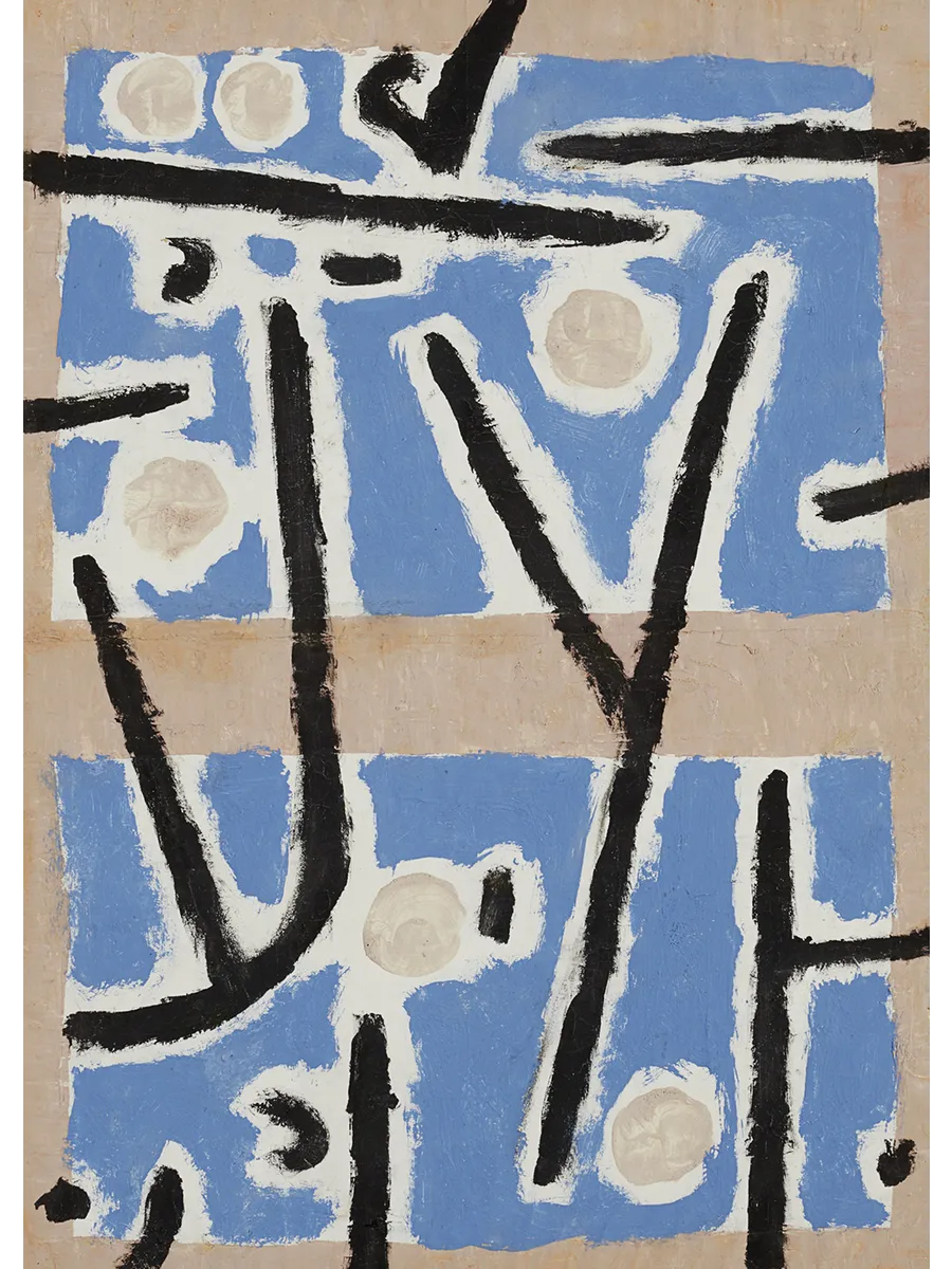 Paul Klee Untitled Blue and Black Abstract