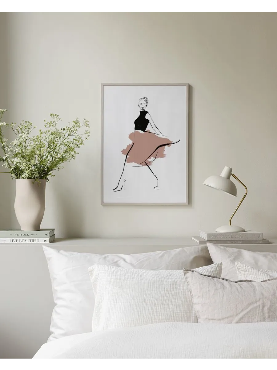 Pink Skirt Illustration