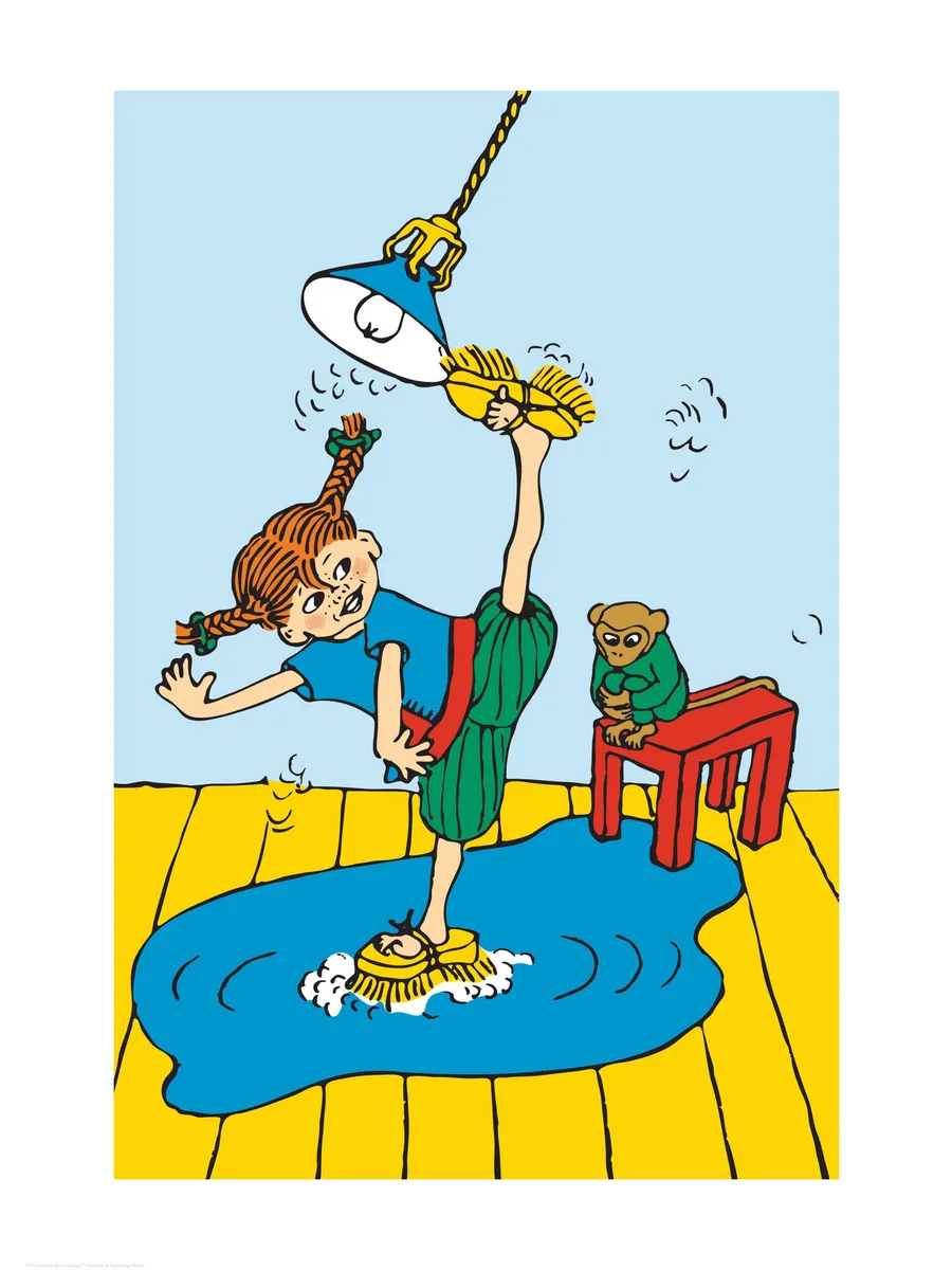 Pippi Longstocking Cleaning