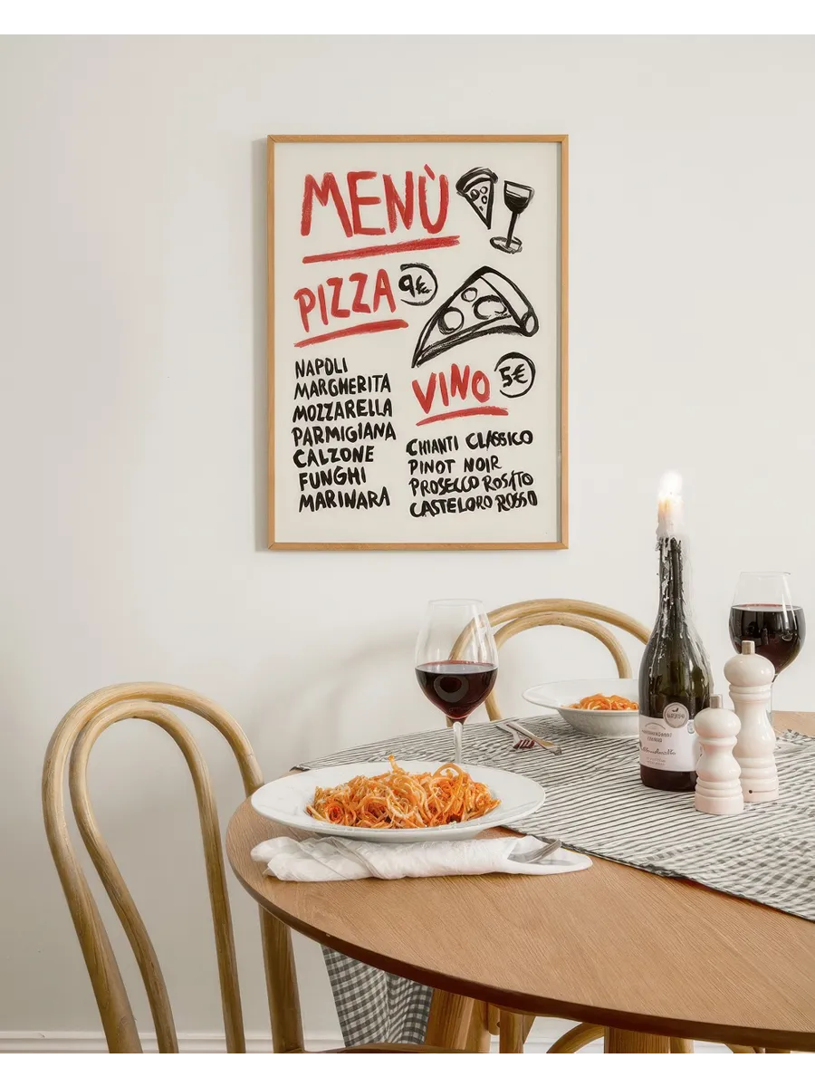 Pizza Vino Menu