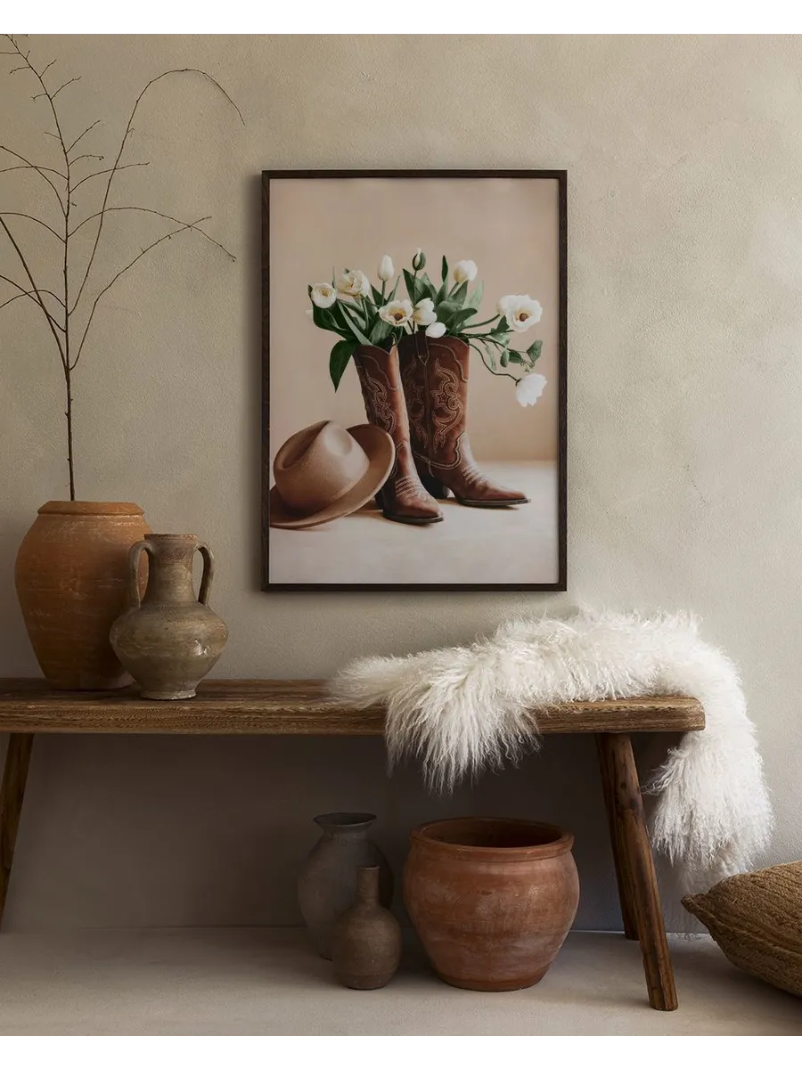 Poppies in Cowboy Boots
