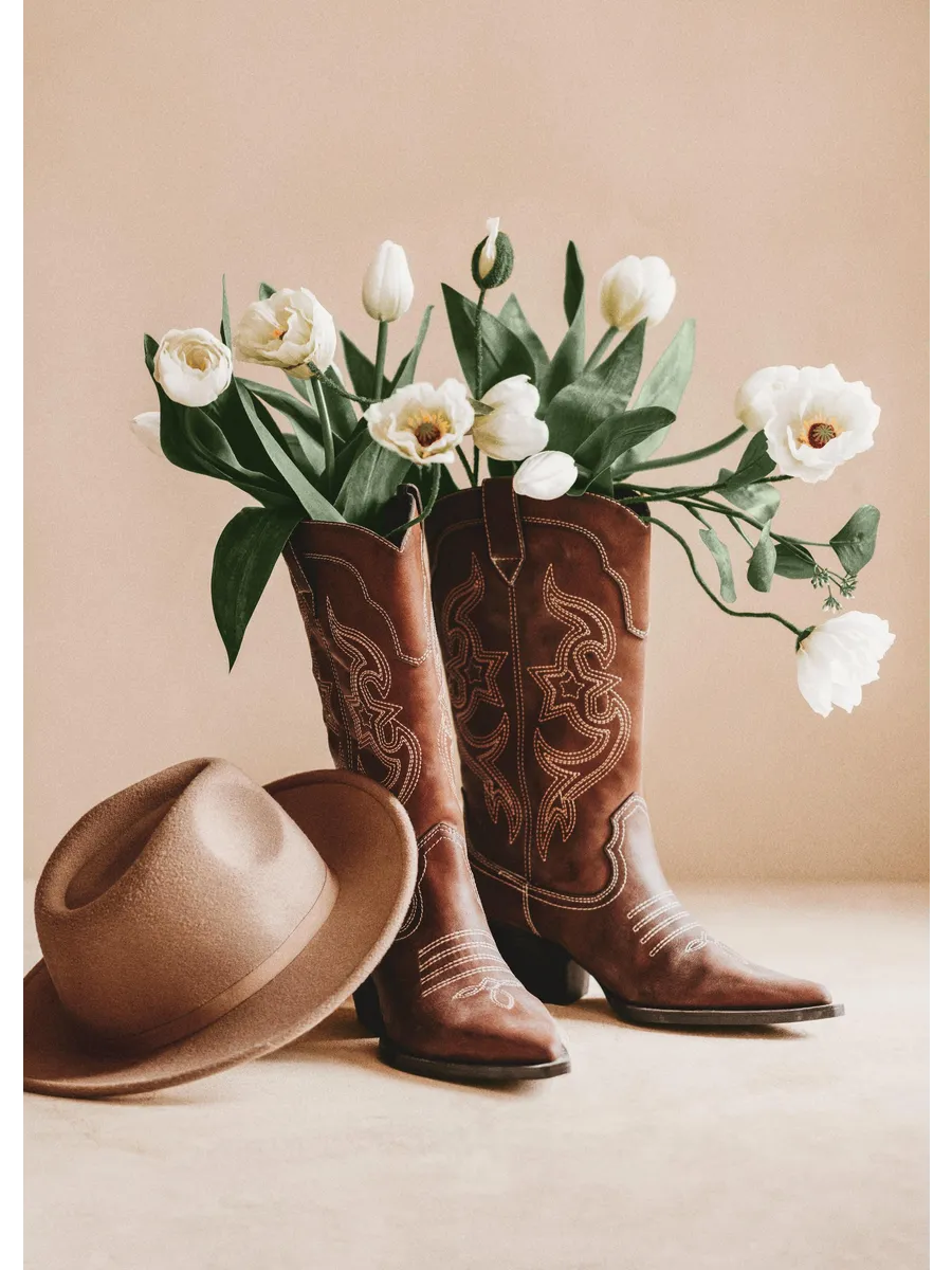Poppies in Cowboy Boots