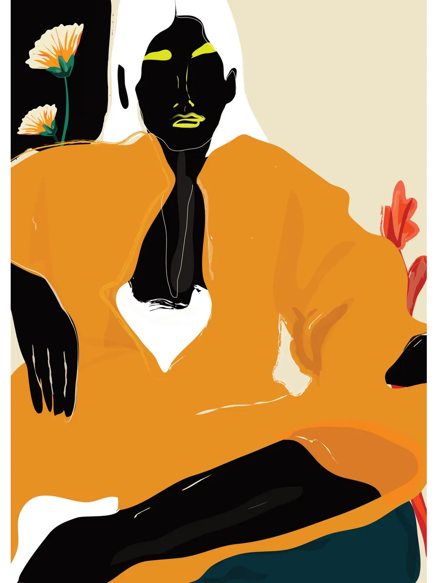 Rachel Joanis Orange Dress