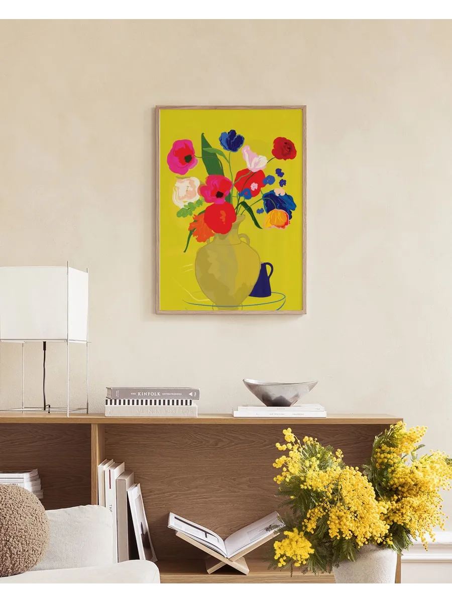 Rachel Joanis Vase with Flower in Gold
