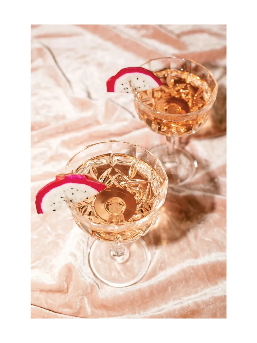 Rose Champagne Cocktails