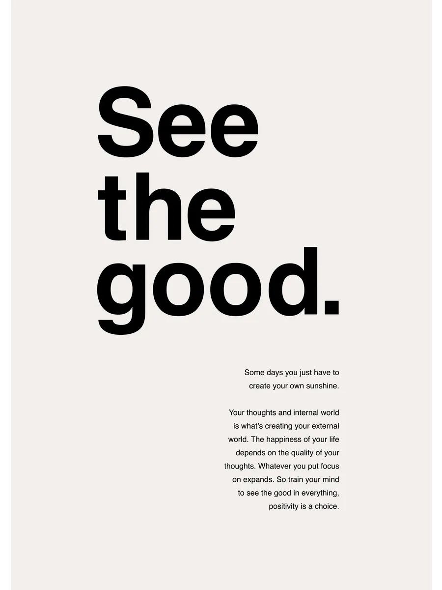 See the Good